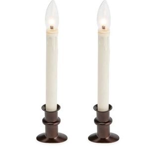 Plow & Hearth Window Hugger Candles Bronze, set 2